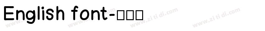 English font字体转换